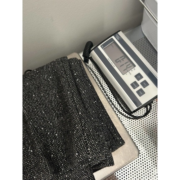 Talbots Wool Blend Trousers Sequins SZ 2P Black Gray Tweed Lined Sparkle Pants - Picture 9 of 9